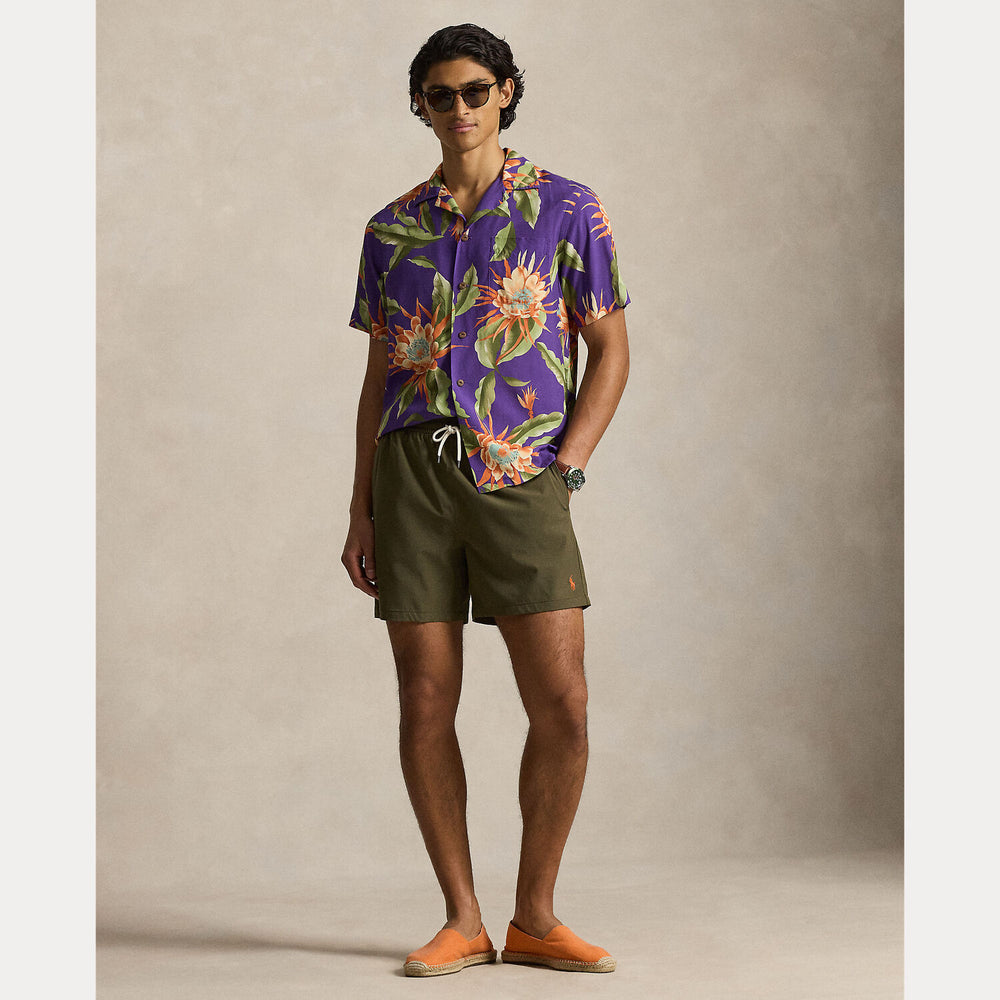 POLO Ralph Lauren Traveler zwembroek – Groen-90% polyester, 10% elastaan-HEREN BROEKEN-Groen