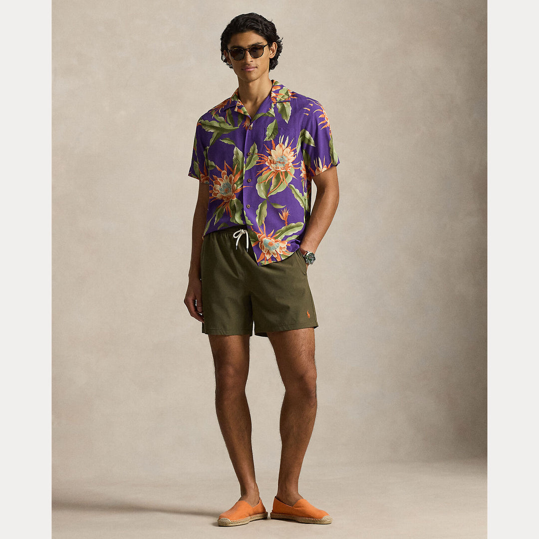 POLO Ralph Lauren Traveler zwembroek – Groen-90% polyester, 10% elastaan-HEREN BROEKEN-Groen