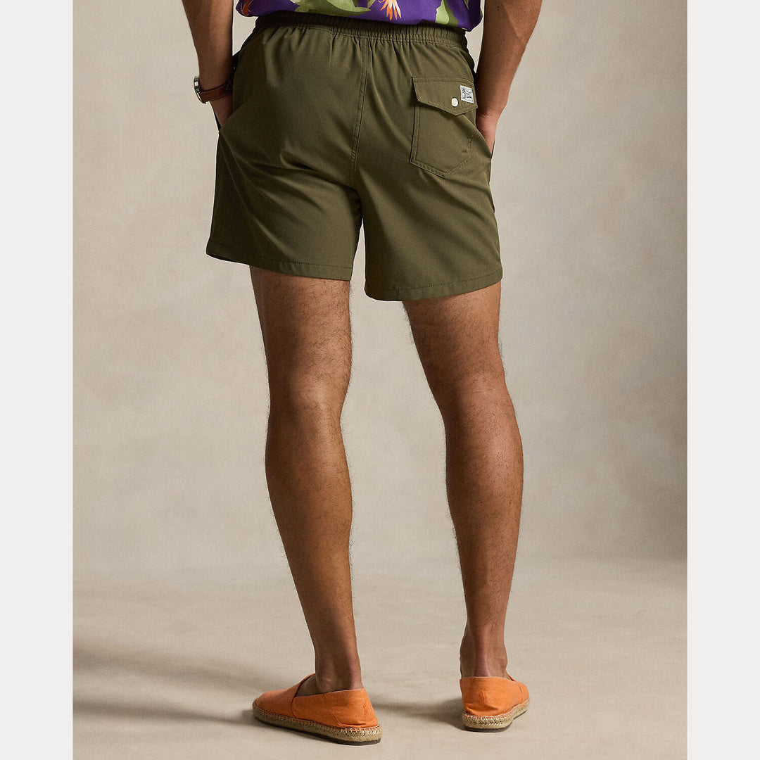 POLO Ralph Lauren Traveler zwembroek – Groen-90% polyester, 10% elastaan-HEREN BROEKEN-Groen