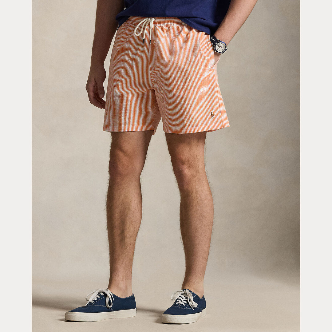 POLO Ralph Lauren Traveler zwembroek – Oranje-68% katoen, 27% polyester, 5% elastaan-HEREN BROEKEN-Oranje