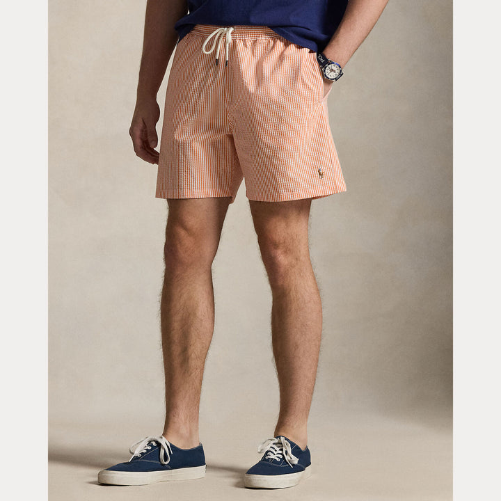POLO Ralph Lauren Traveler zwembroek – Oranje-68% katoen, 27% polyester, 5% elastaan-HEREN BROEKEN-Oranje