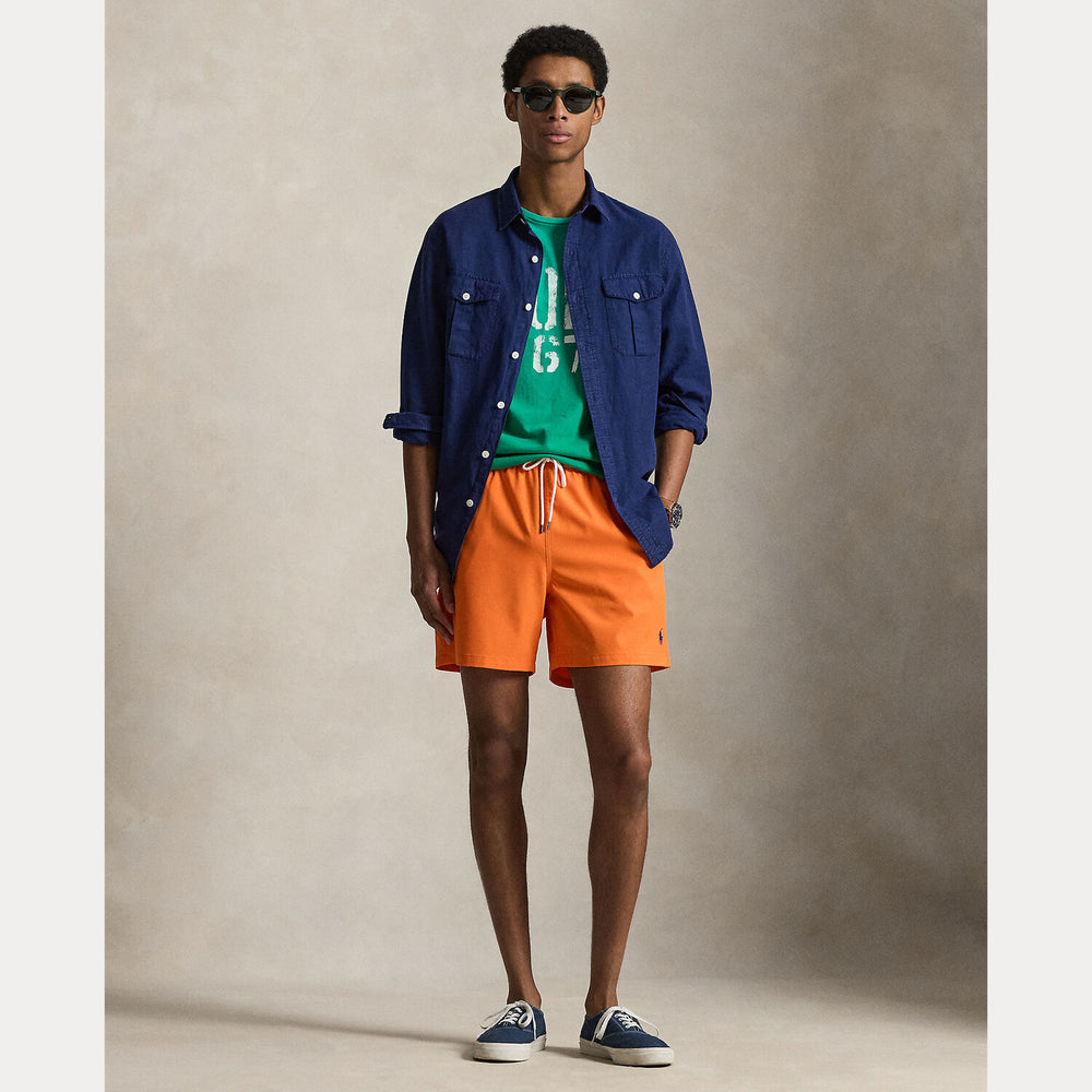 POLO Ralph Lauren Traveler zwembroek – Oranje-90% polyester, 10% elastaan-HEREN BROEKEN-Oranje