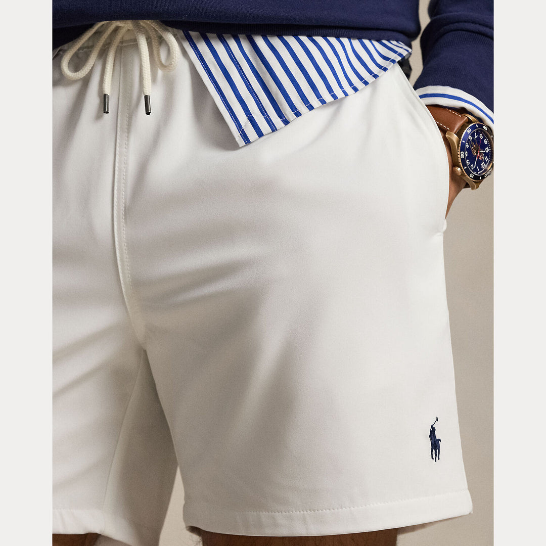 POLO Ralph Lauren Traveler zwembroek – Wit-90% polyester, 10% elastaan-HEREN BROEKEN-Wit