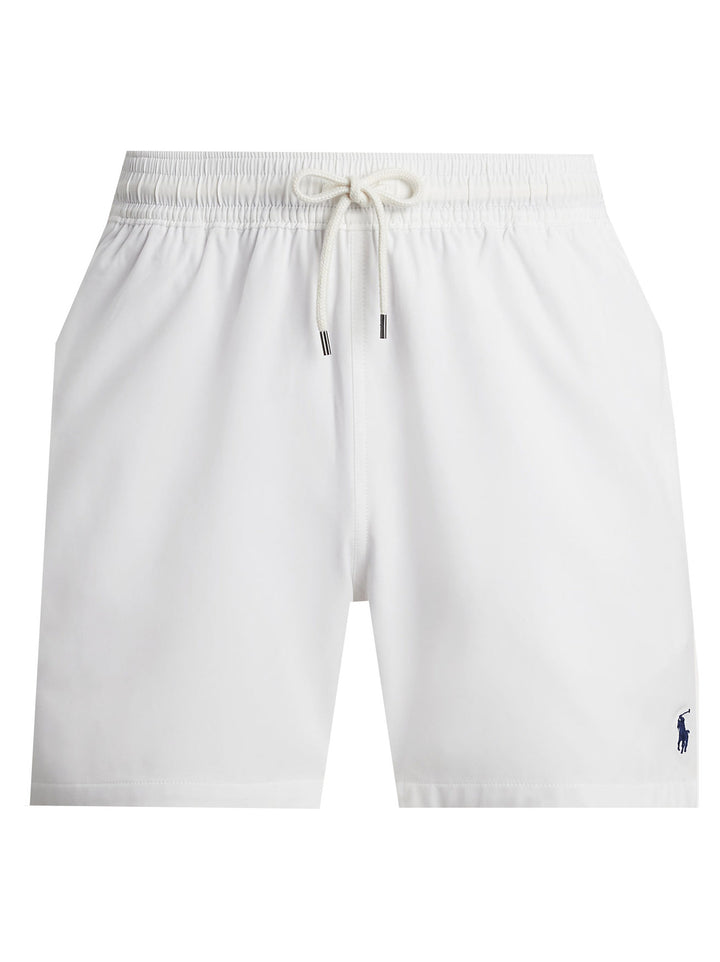 POLO Ralph Lauren Traveler zwembroek – Wit-90% polyester, 10% elastaan-HEREN BROEKEN-Wit