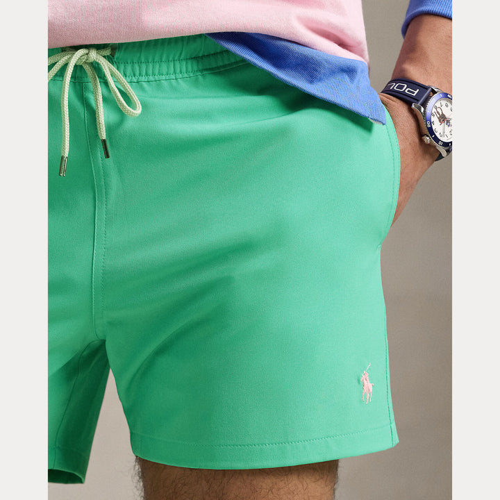 POLO Ralph Lauren Traveler Zwemshort-Buitenkant: 90% polyester, 10% elastaan. Slip: 100% polyester.-HEREN ONDER- EN BADMO