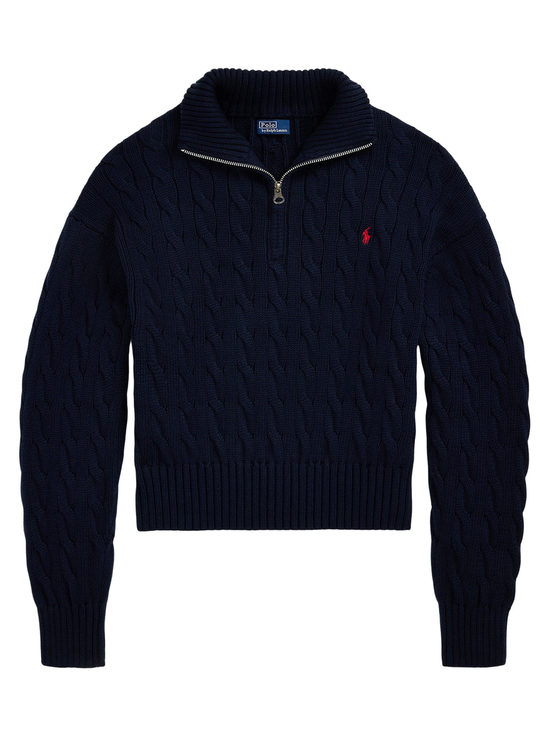 POLO Ralph Lauren – Trui Blauw-100% katoen-DAMES TRUIEN & VESTEN-Blauw