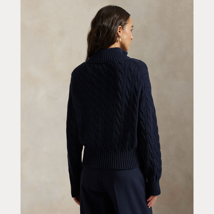 POLO Ralph Lauren – Trui Blauw-100% katoen-DAMES TRUIEN & VESTEN-Blauw