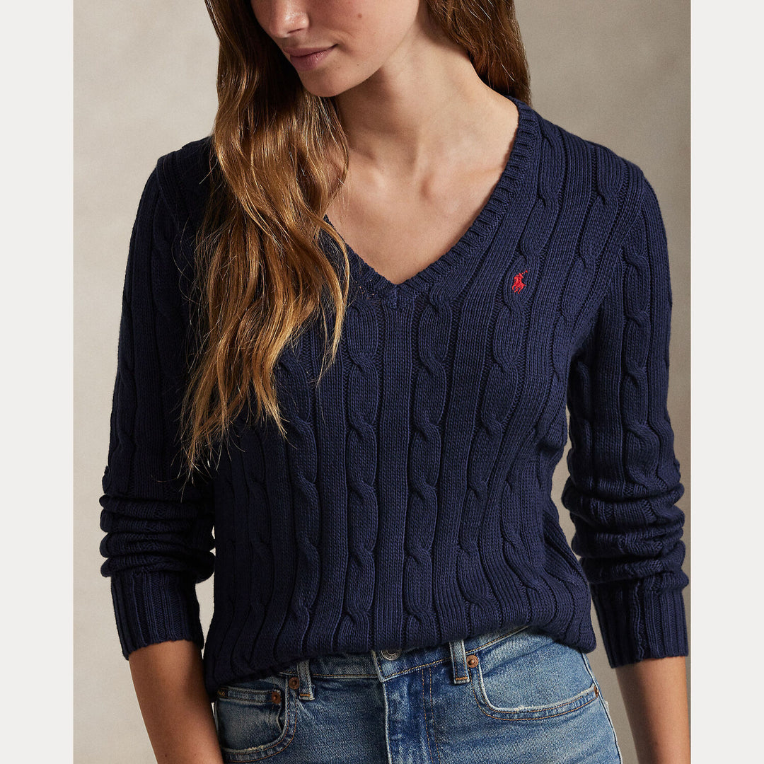 POLO Ralph Lauren trui – Blauw-100% katoen-DAMES TRUIEN & VESTEN-Blauw