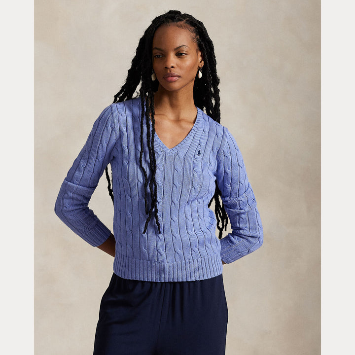 POLO Ralph Lauren trui – Blauw-100% katoen-DAMES TRUIEN & VESTEN-Blauw