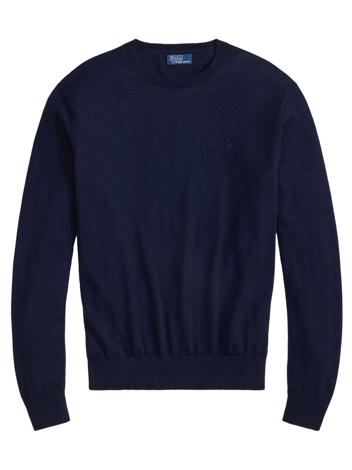 POLO Ralph Lauren Trui – Blauw-100% wol-DAMES TRUIEN & VESTEN-Blauw