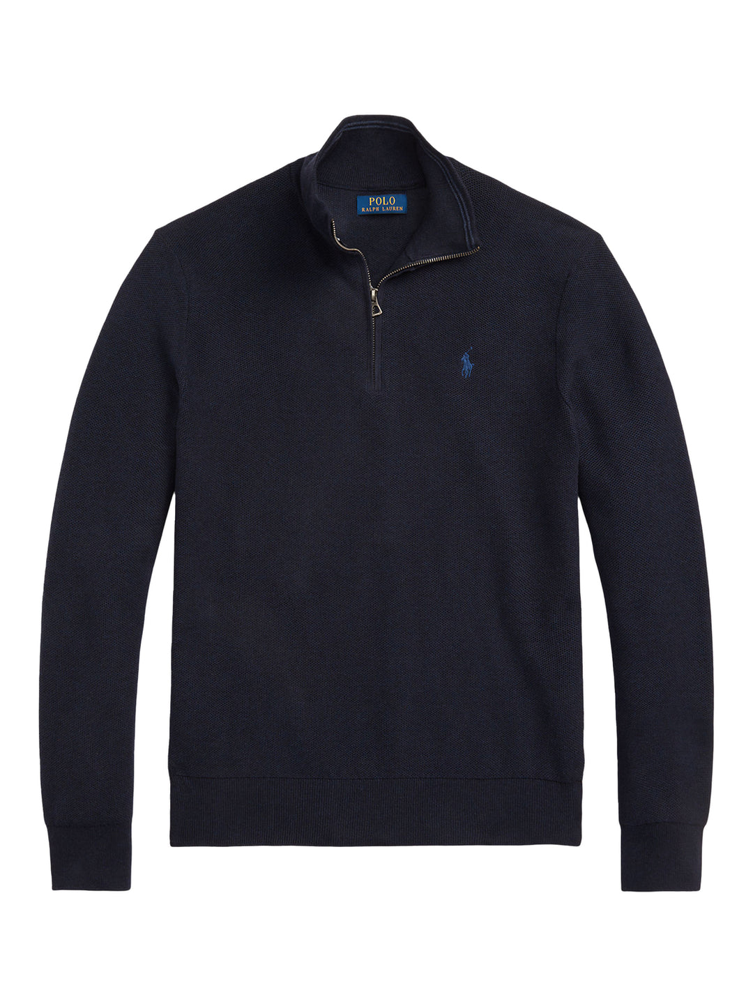 POLO Ralph Lauren Trui Met Rits – Blauw-100% katoen-HEREN TRUIEN & VESTEN-Blauw