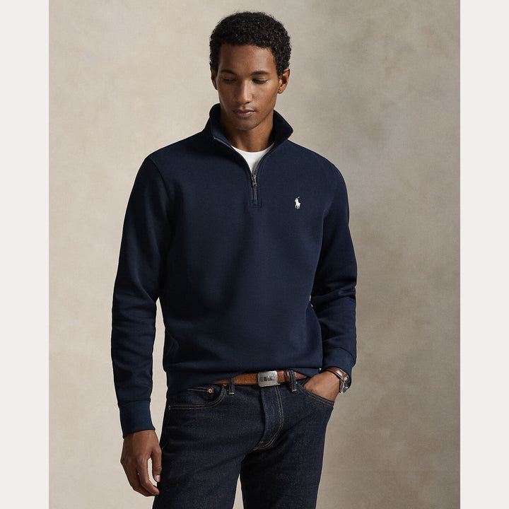POLO Ralph Lauren Trui Met Rits - Blauw-66% katoen, 34% polyester-HEREN TRUIEN & VESTEN-Blauw