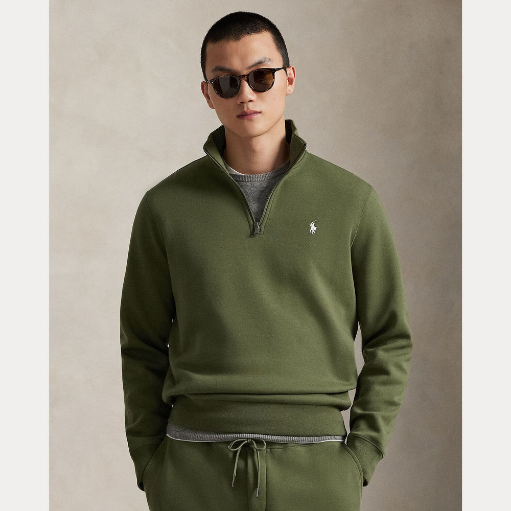 POLO Ralph Lauren Trui Met Rits – Groen -66% katoen, 34% polyester-HEREN TRUIEN & VESTEN-Groen