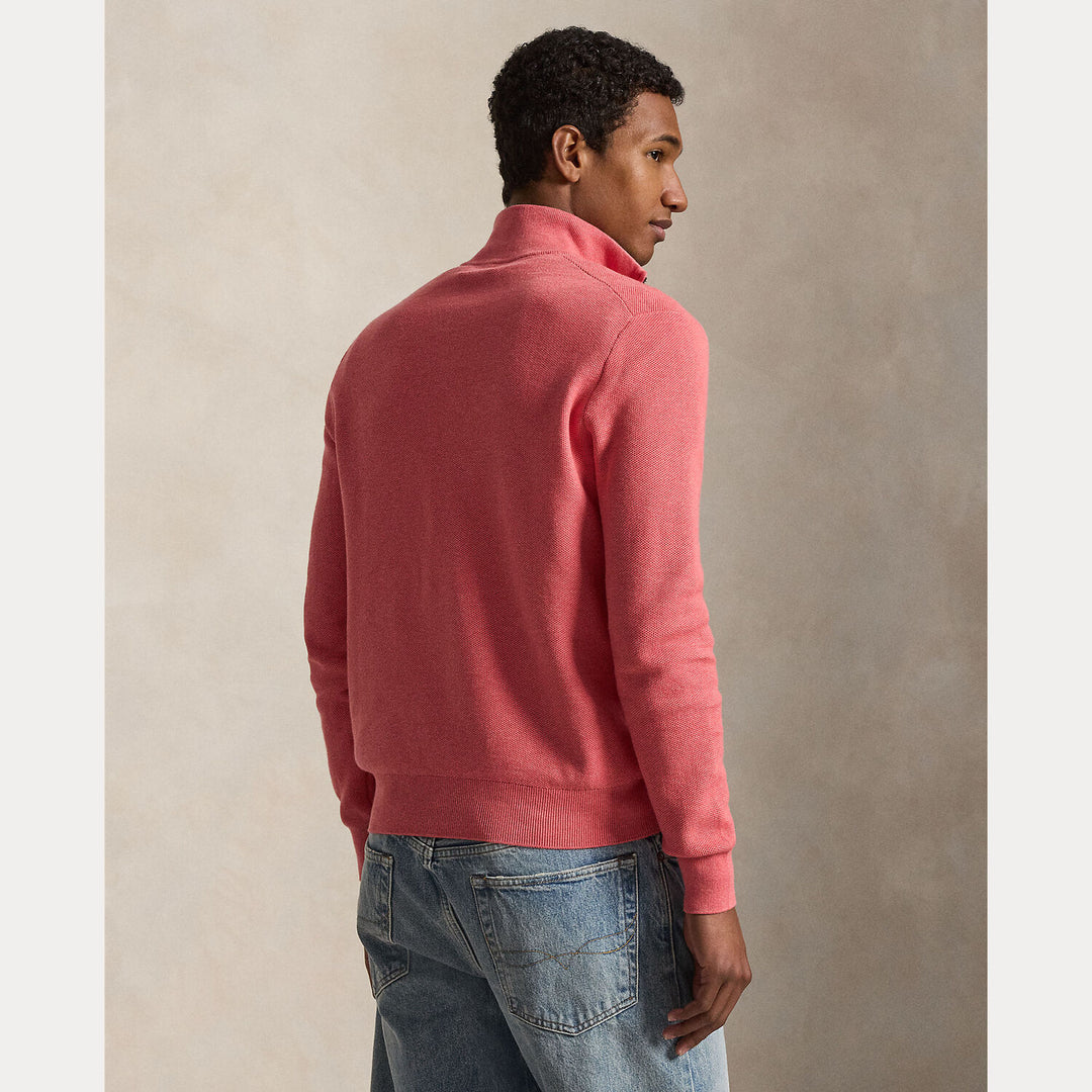 POLO Ralph Lauren Trui Met Rits – Roze-100% katoen-HEREN TRUIEN & VESTEN-Roze