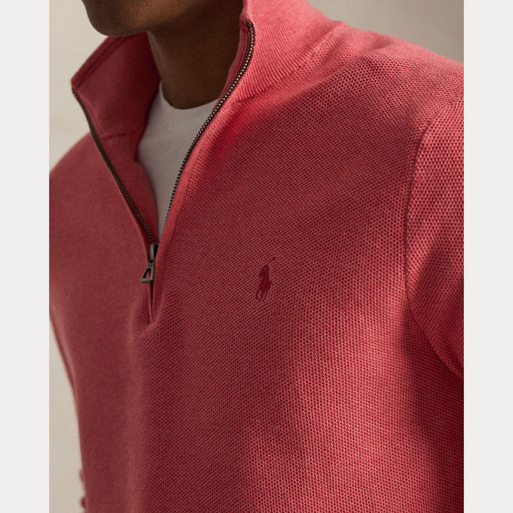 POLO Ralph Lauren Trui Met Rits – Roze-100% katoen-HEREN TRUIEN & VESTEN-Roze