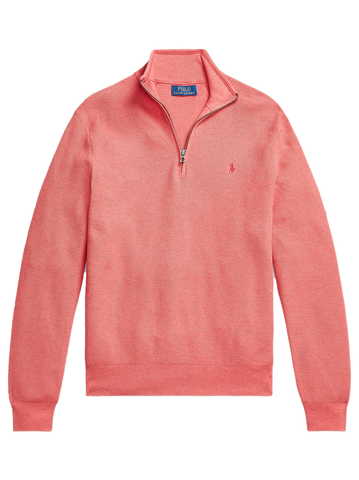 POLO Ralph Lauren Trui Met Rits – Roze-100% katoen-HEREN TRUIEN & VESTEN-Roze