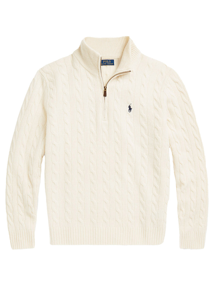 POLO Ralph Lauren Trui Rits – Room-90% wol, 10% kashmier-HEREN TRUIEN & VESTEN-Room