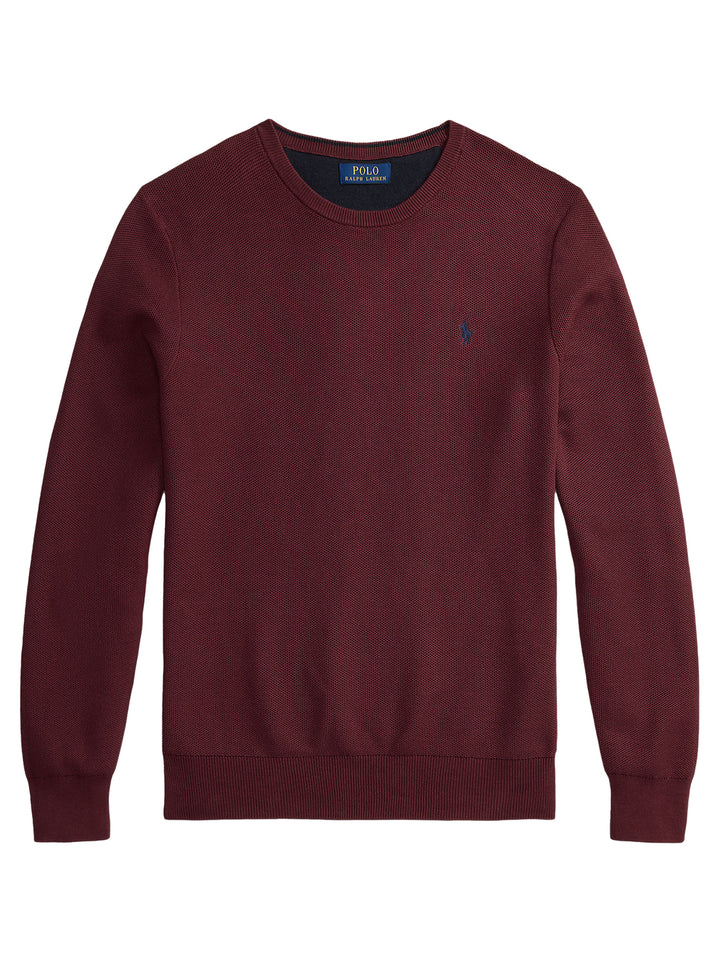 POLO Ralph Lauren – Trui Ronde Hals -100% katoen-HEREN TRUIEN & VESTEN-Rood