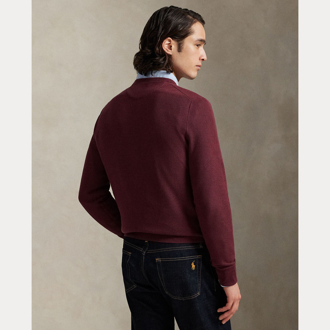 POLO Ralph Lauren – Trui Ronde Hals -100% katoen-HEREN TRUIEN & VESTEN-Rood