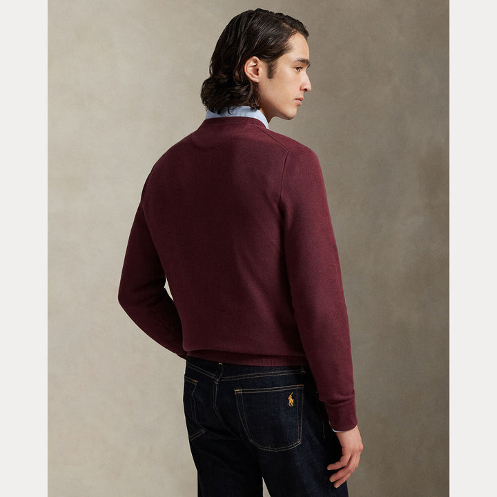 POLO Ralph Lauren – Trui Ronde Hals -100% katoen-HEREN TRUIEN & VESTEN-Rood