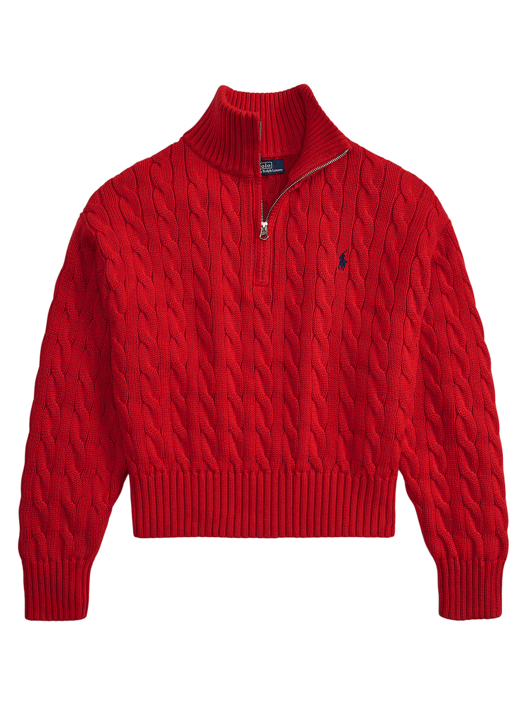 POLO Ralph Lauren – Trui Rood-100% katoen-DAMES TRUIEN & VESTEN-Rood