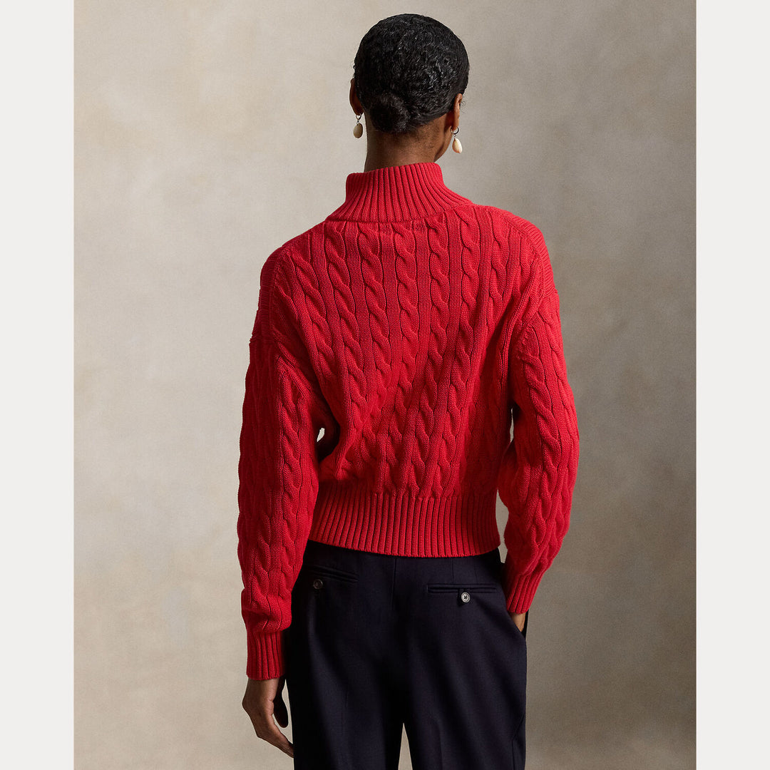 POLO Ralph Lauren – Trui Rood-100% katoen-DAMES TRUIEN & VESTEN-Rood