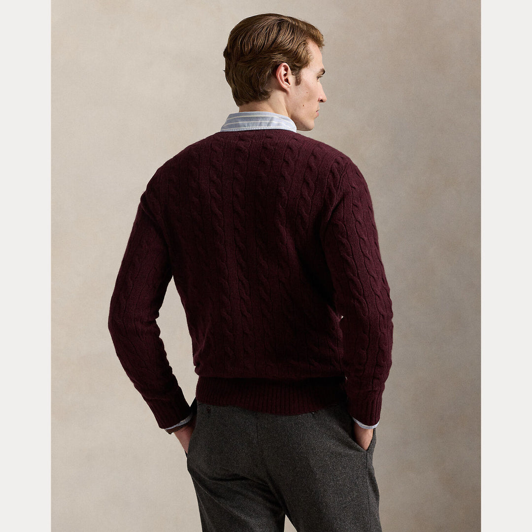 POLO Ralph Lauren Trui – Rood-90% wol, 10% kasjmier-HEREN TRUIEN & VESTEN-Rood