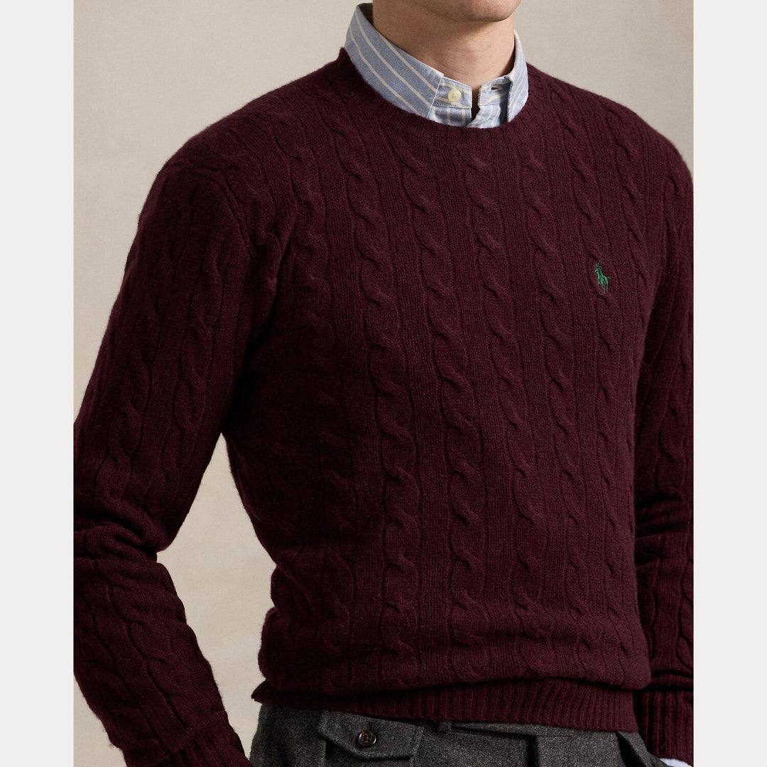 POLO Ralph Lauren Trui – Rood-90% wol, 10% kasjmier-HEREN TRUIEN & VESTEN-Rood