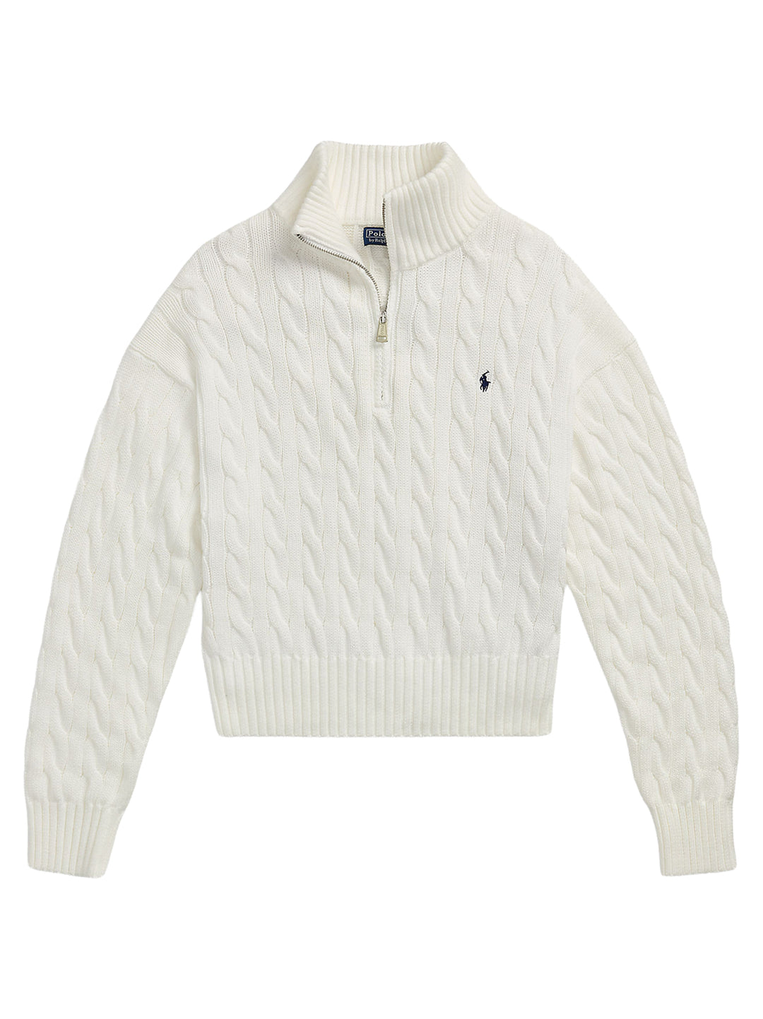 POLO Ralph Lauren – Trui Wit-100% katoen-DAMES TRUIEN & VESTEN-Wit