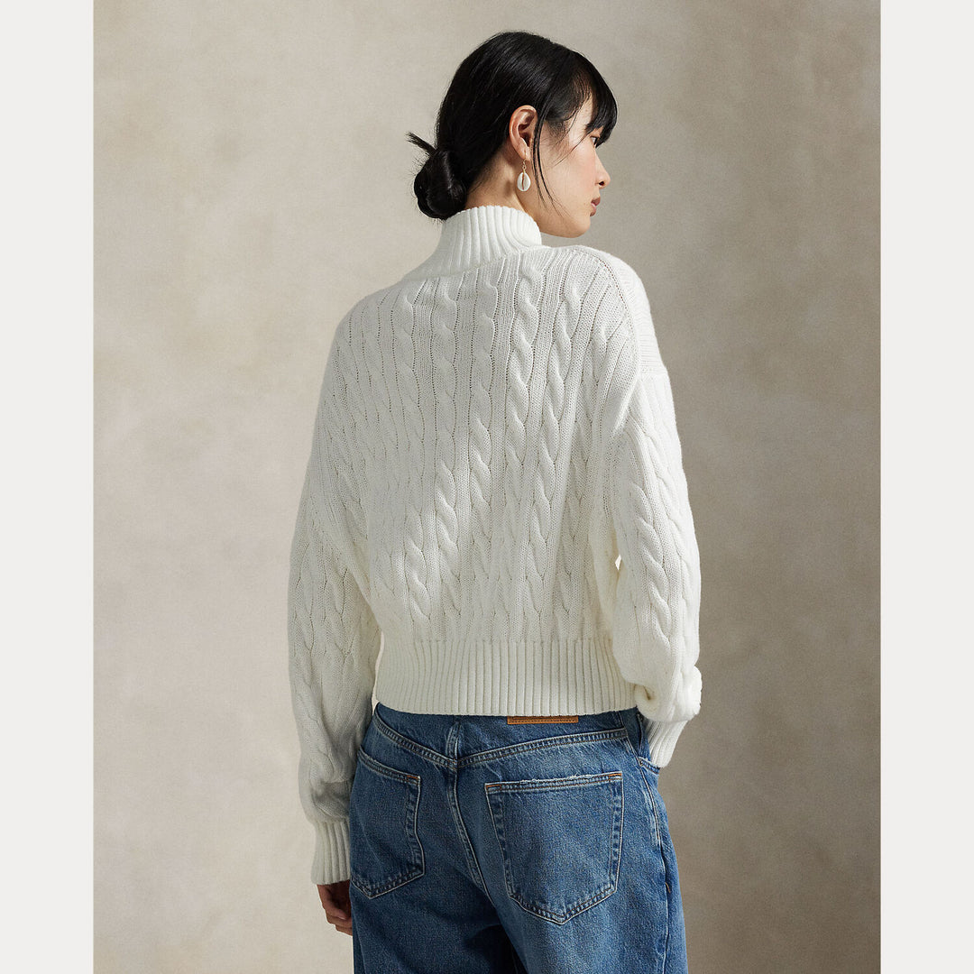 POLO Ralph Lauren – Trui Wit-100% katoen-DAMES TRUIEN & VESTEN-Wit