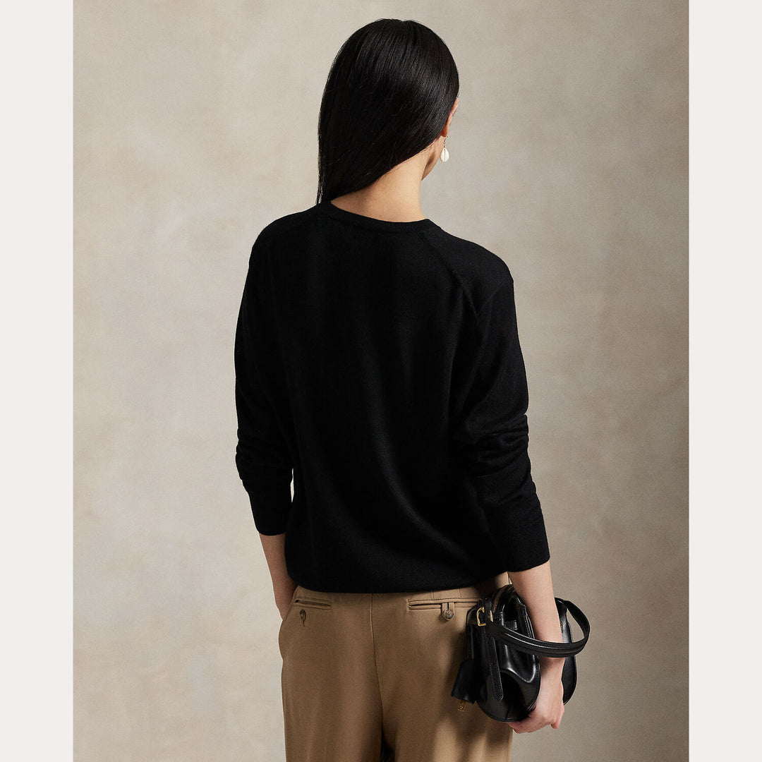 POLO Ralph Lauren Trui – Zwart-100% wol-DAMES TRUIEN & VESTEN-Zwart