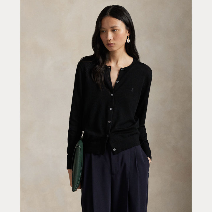 POLO Ralph Lauren Vest – Zwart-100% wol-DAMES TRUIEN & VESTEN-Zwart