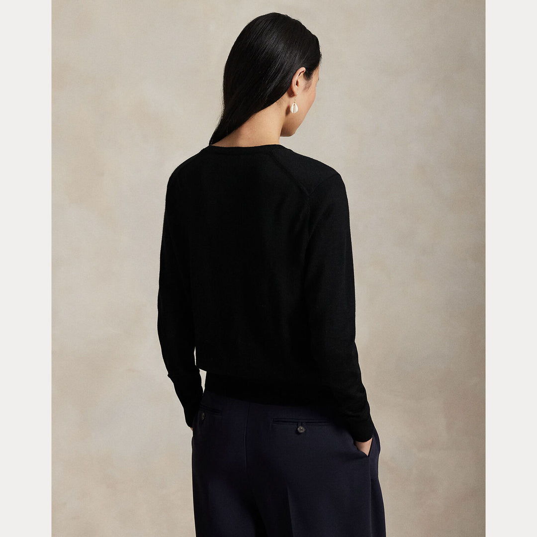 POLO Ralph Lauren Vest – Zwart-100% wol-DAMES TRUIEN & VESTEN-Zwart