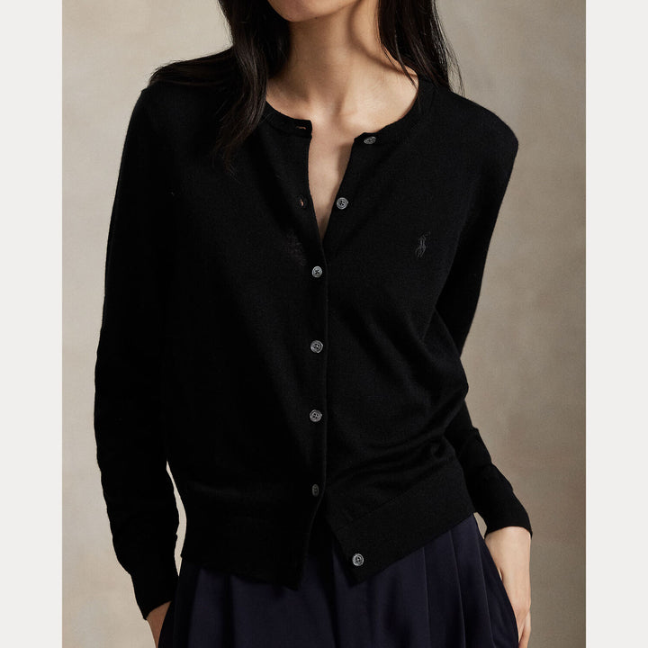 POLO Ralph Lauren Vest – Zwart-100% wol-DAMES TRUIEN & VESTEN-Zwart