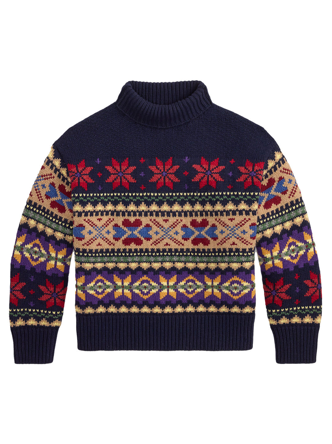 Polo Ralph Lauren Wol-Kasjmierblend Coltrui Geo-76% wol, 22% katoen, 2% kasjmier-DAMES TRUIEN & VESTEN-Blauw