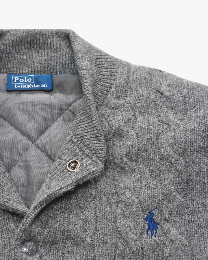 POLO Ralph Lauren Wollen Jack – Grijs-90% wol, 10% kashmier-DAMES JASSEN & JACKS-Grijs