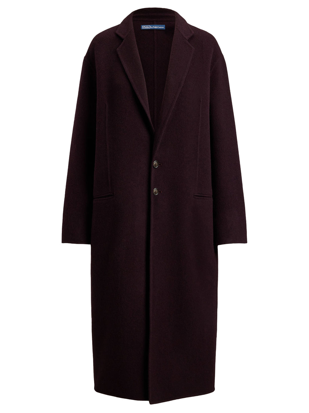 Polo Ralph Lauren Wollen Mantel – Paars-100% wol<br />-DAMES JASSEN & JACKS-Paars