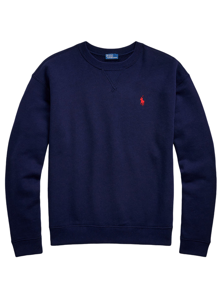 POLO Ralph Lauren Zipped Sweater – Cobalt Blue-84% katoen, 18% polyester-DAMES TRUIEN & VESTEN-Blauw