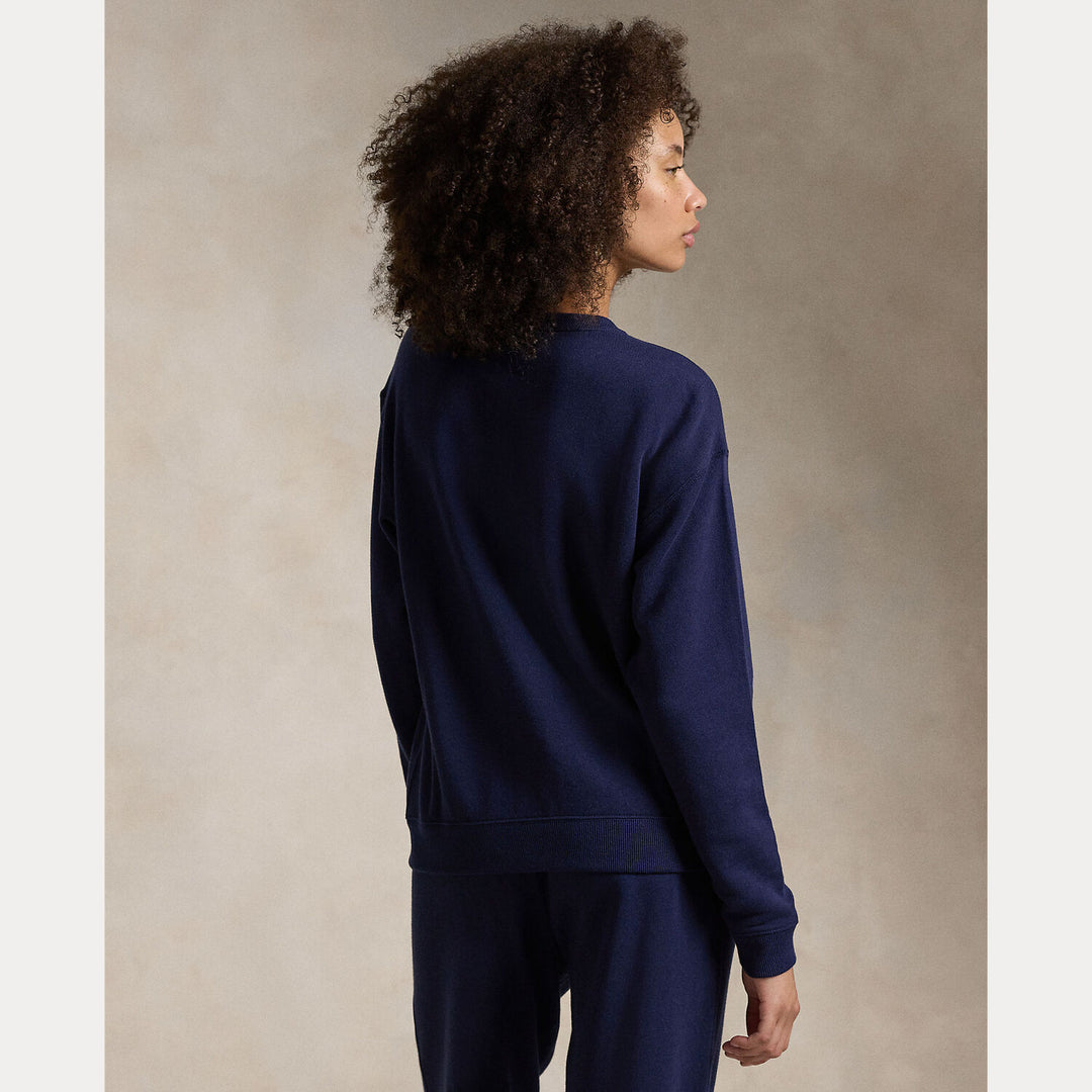 POLO Ralph Lauren Zipped Sweater – Cobalt Blue-84% katoen, 18% polyester-DAMES TRUIEN & VESTEN-Blauw
