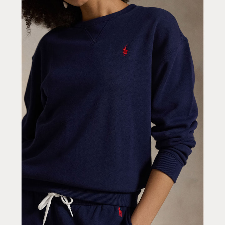 POLO Ralph Lauren Zipped Sweater – Cobalt Blue-84% katoen, 18% polyester-DAMES TRUIEN & VESTEN-Blauw