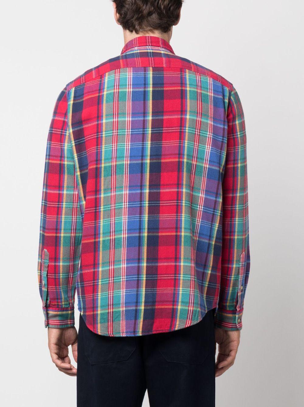 POLO Raplh Lauren shirt-100% katoen-HEREN SHIRTS-Rood