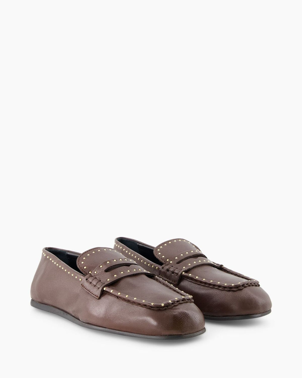 Posa Bardot Loafer Studs – Rood-DAMES SCHOENEN-Rood