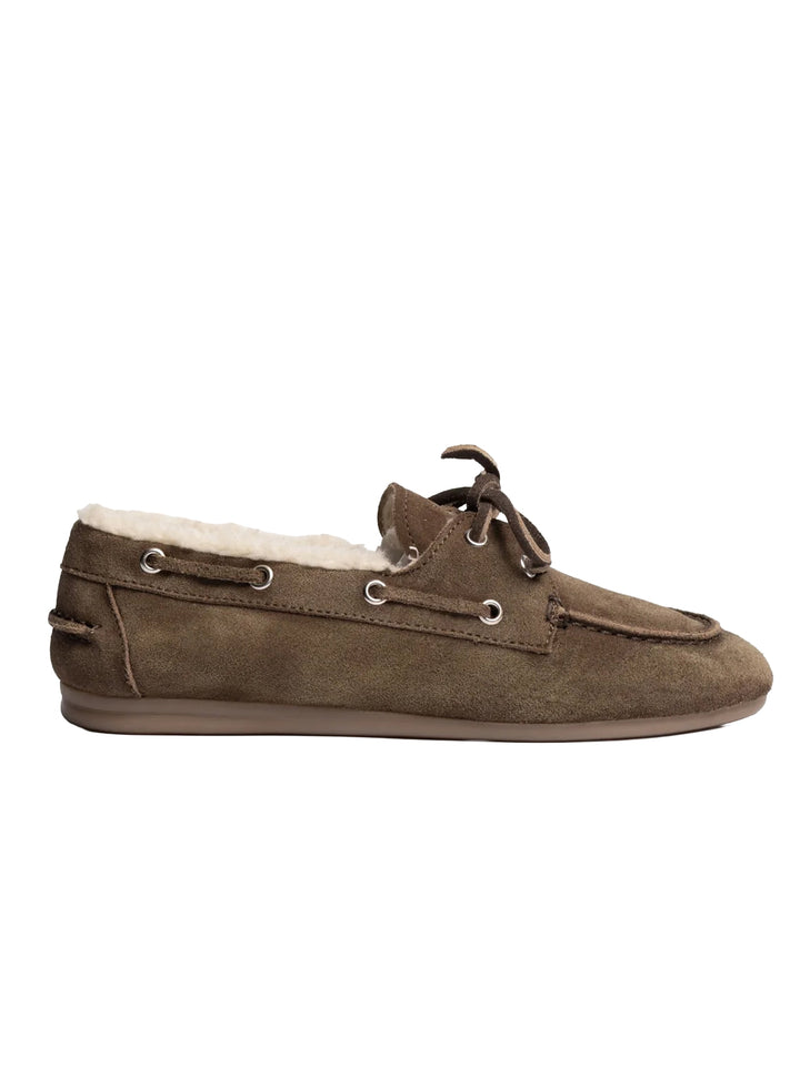Posa – Boat Loafer Dark Brown-DAMES SCHOENEN-Bruin
