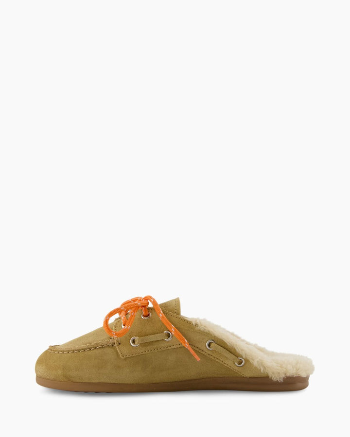 Posa – Boat Loafer Mule Desert Tan-DAMES SCHOENEN-Bruin