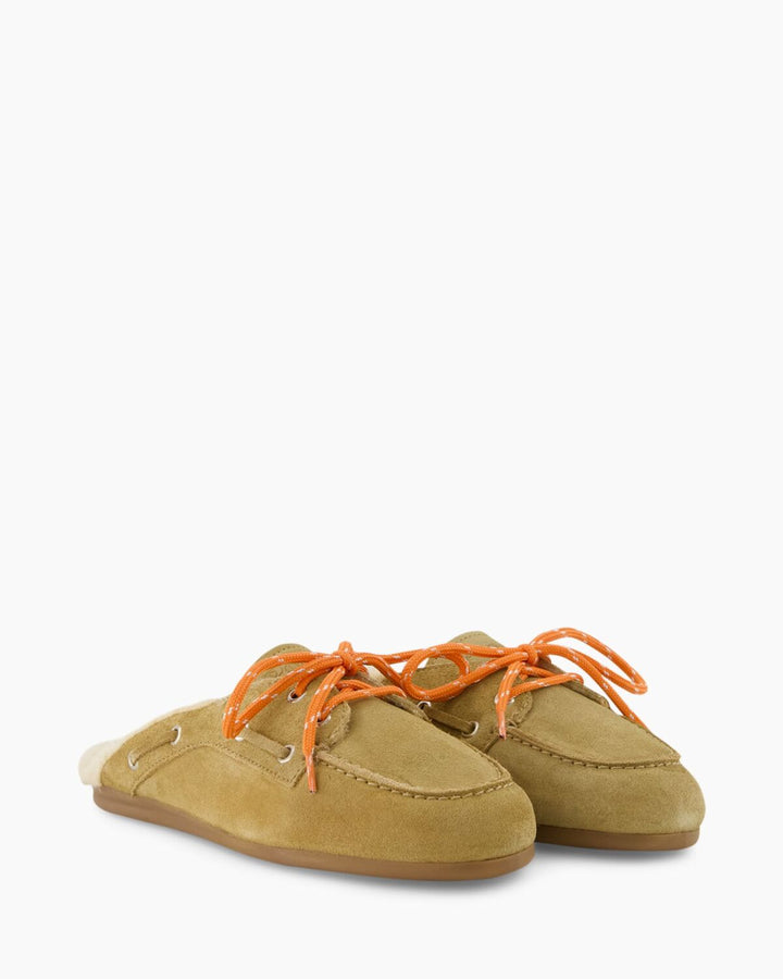 Posa – Boat Loafer Mule Desert Tan-DAMES SCHOENEN-Bruin
