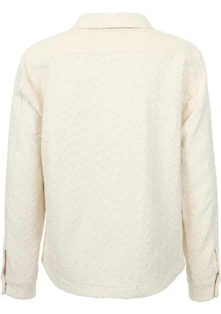 Produomo off white overshirt-95% Katoen<br />5% Polyamide-HEREN SHIRTS-Room