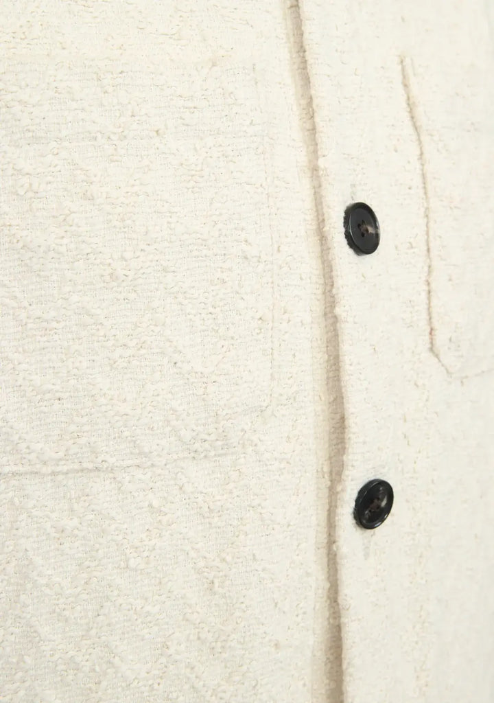 Produomo off white overshirt-95% Katoen<br />5% Polyamide-HEREN SHIRTS-Room