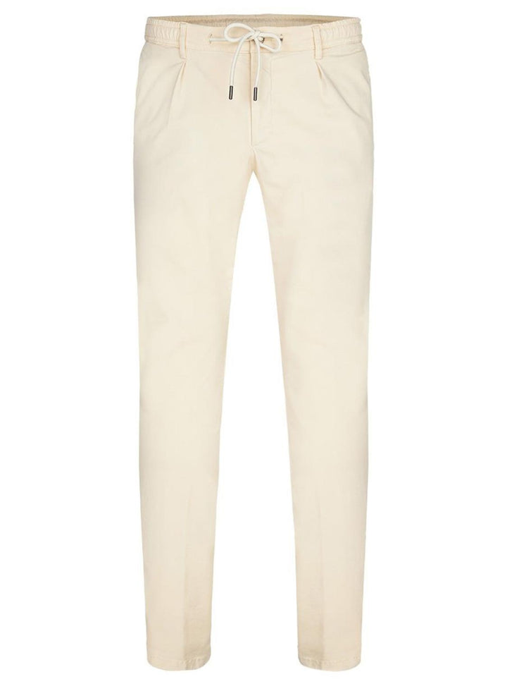 Profuomo beige sportcord chino-68% lyocell, 29% katoen, 3% elasthaan-HEREN BROEKEN-Beige