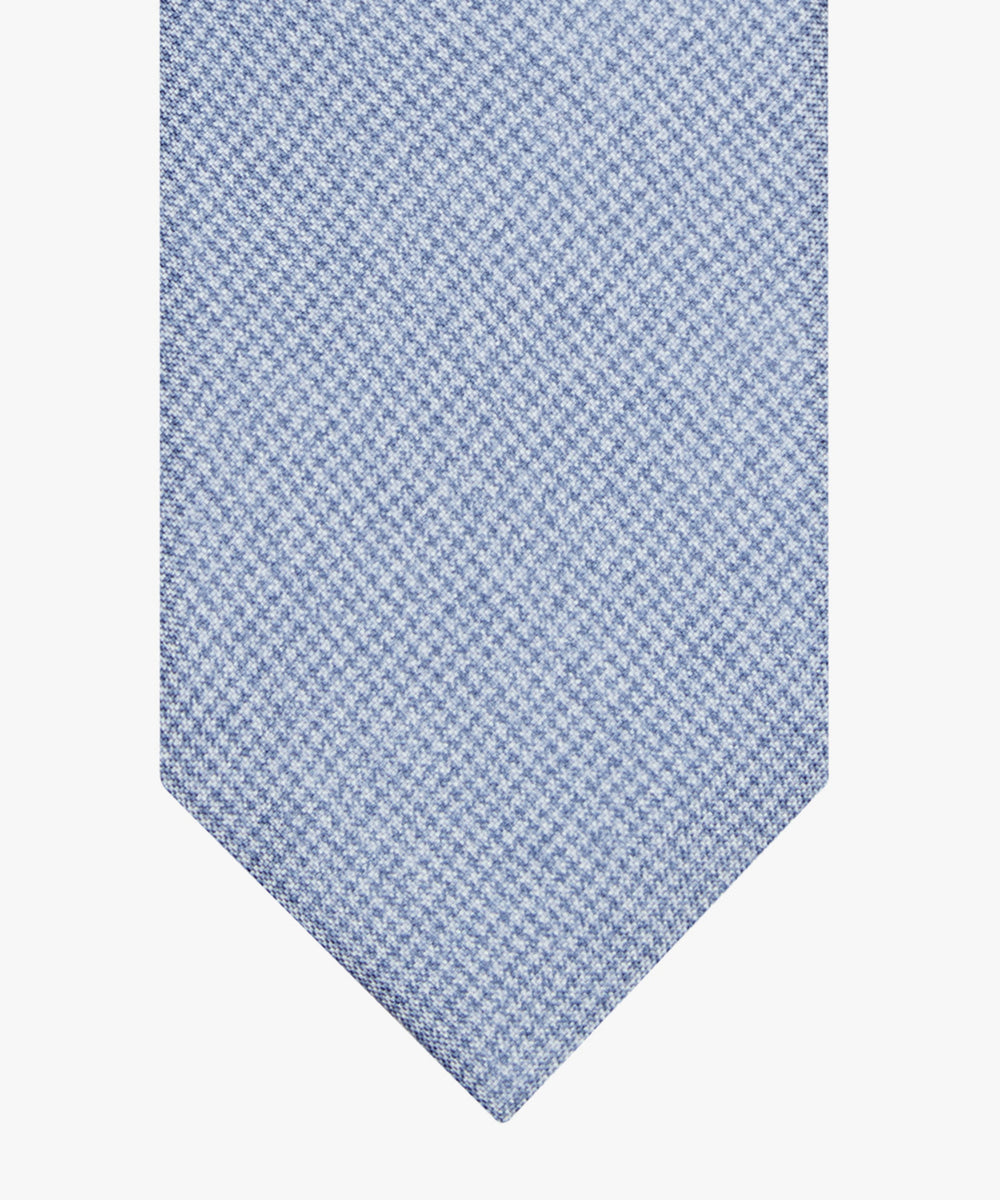 Profuomo blauwe stropdas-100% zijde-HEREN DAS/ STRIK/POCHETTE-Blauw