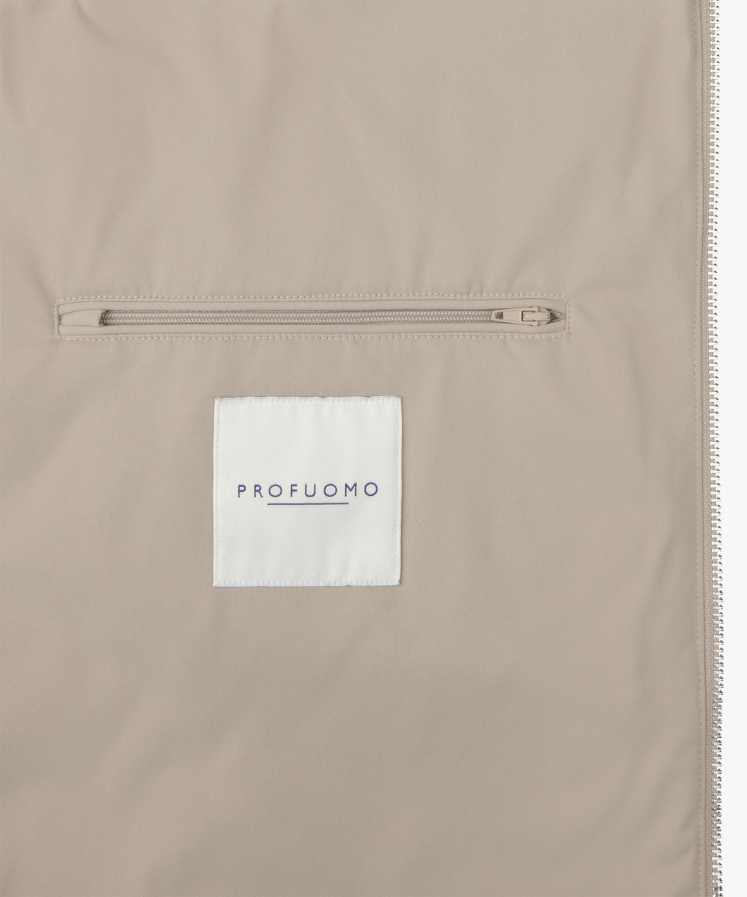  Profuomo Bodywarmer – Beige-72% polyester, 28% elastisch polyamide-HEREN JASSEN & JACKS-Beige